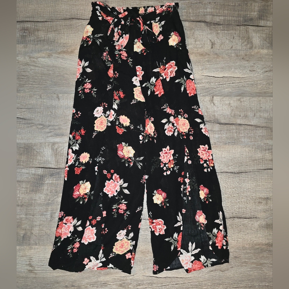 🌟4/$25 Xhiliration Floral Flowy Pants Sz S